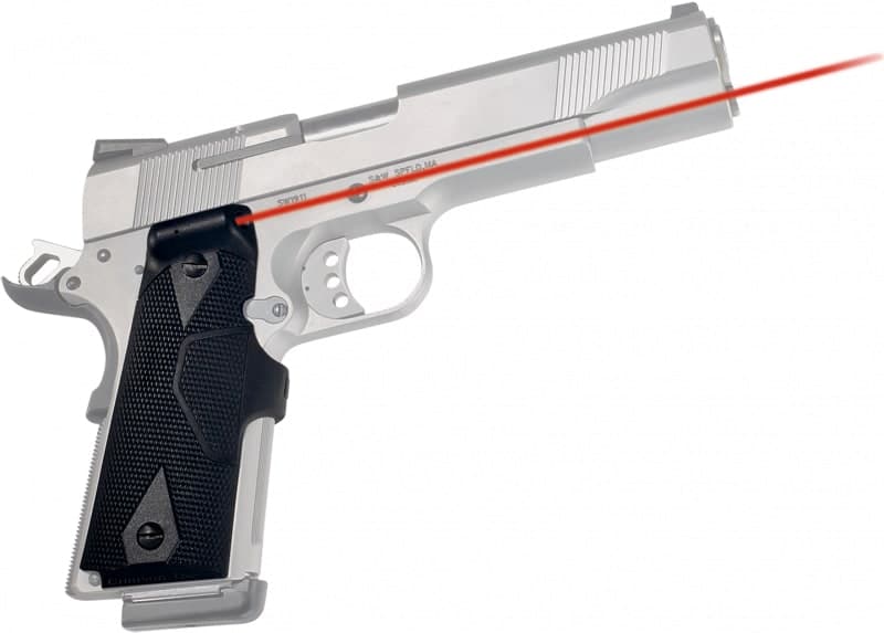 Crimson Trace Crimson Trace Lasergrip Replacement Laser Grip for 1911 Government and Commander Full Size Pistols, Black - LG-401 - view 1