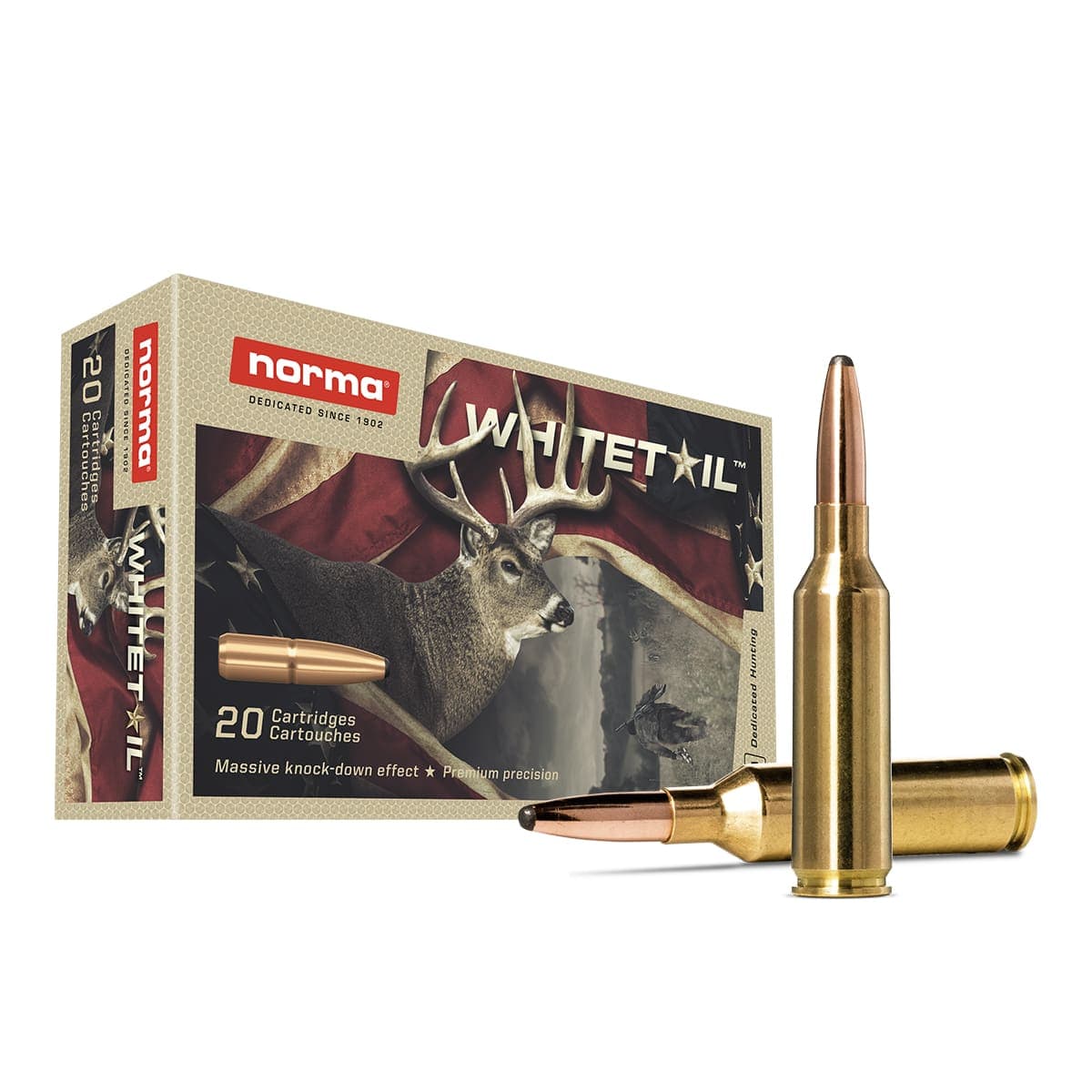 Norma Whitetail 6.5 PRC, 140gr BSP, 200rd Case
