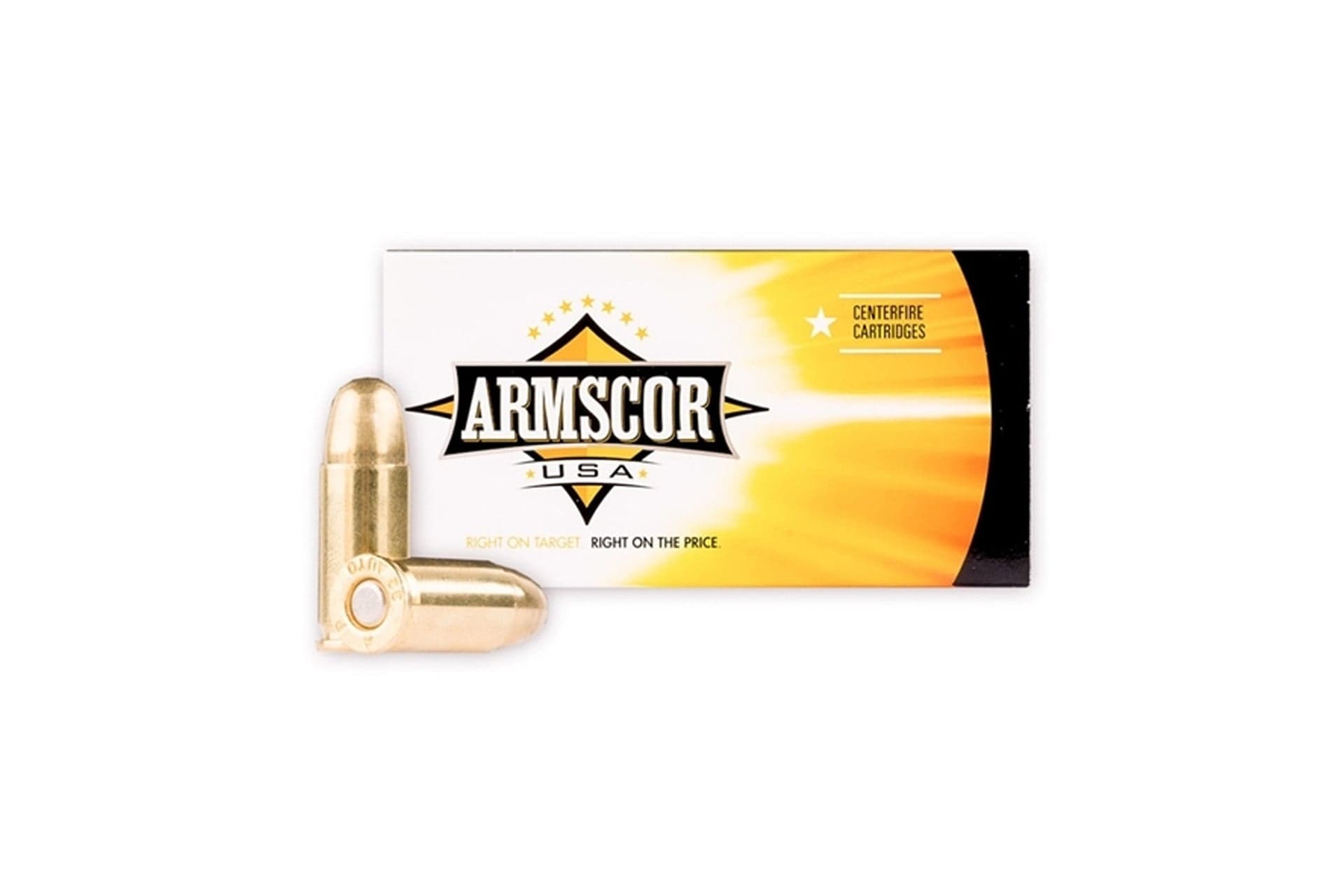 Armscor USA 32 ACP Auto 72 Grain FMJ Handgun Ammo - 50 Rounds