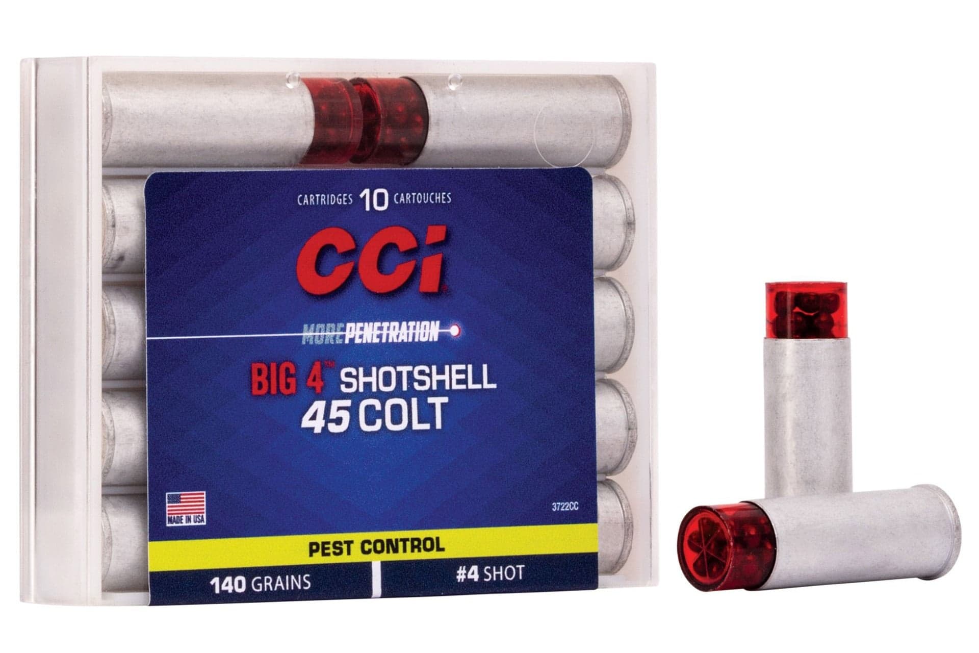 CCI 3722CC Big 4 45 Long Colt 140 Grain Shotshell #4 Shot 200 Rd