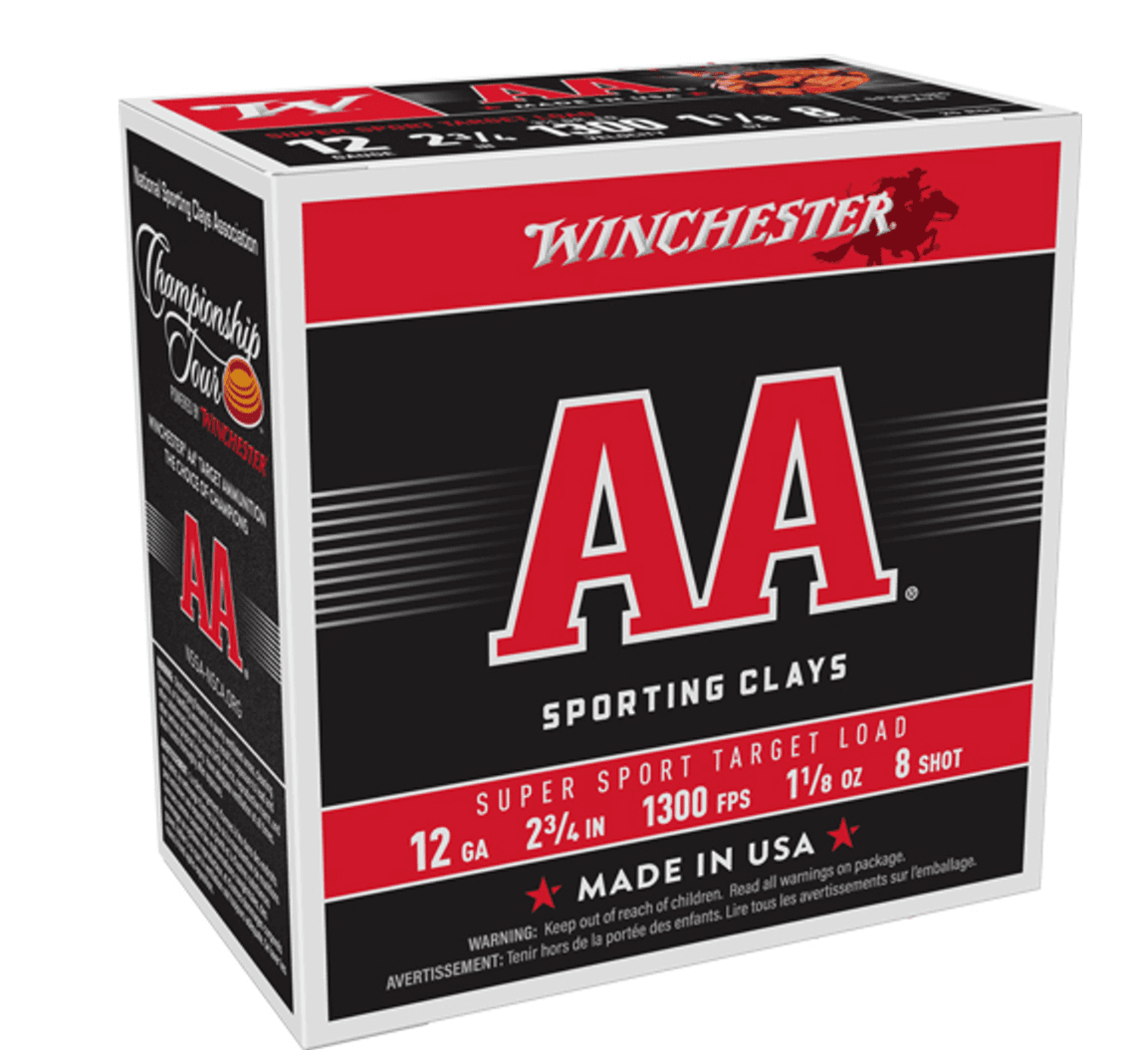 Winchester Ammo AASC128 Super Sport 12 Gauge 2.75" 1 1/8 oz #8 Shot 250rd