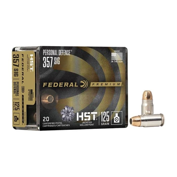 357 SIG 125gr HST Jacketed Hollow Point 200/Case