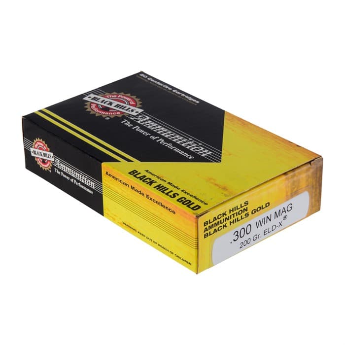 Black Hills Gold 300 Winchester Magnum 200gr ELD-X 100/Case