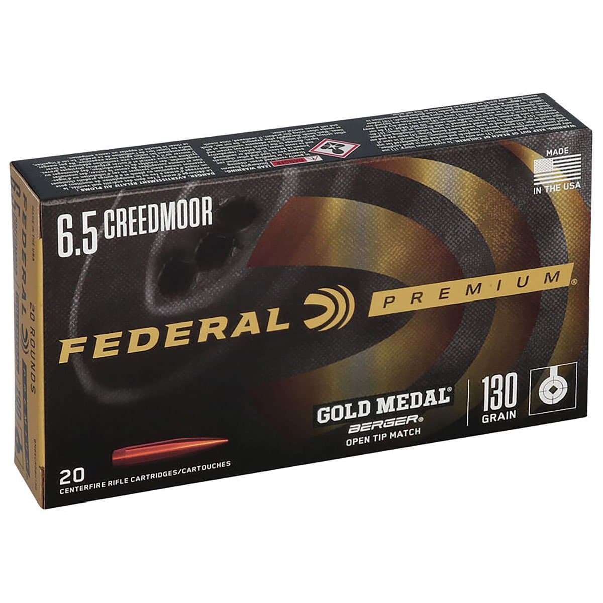 6.5mm Creedmoor 130gr Berger AR Hybrid OTM 200/Case