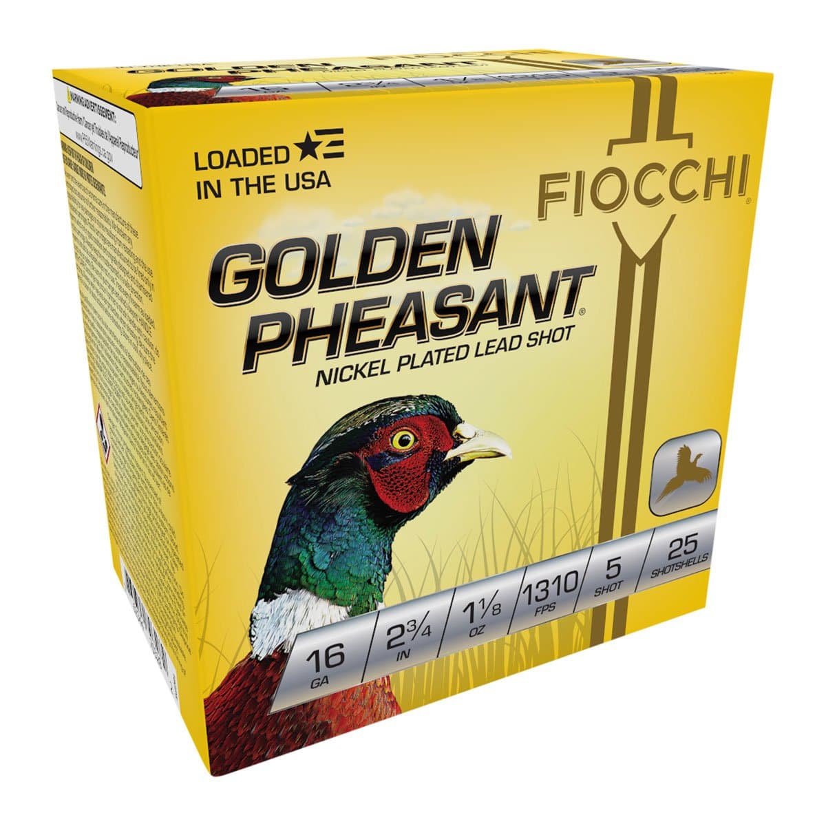 Golden Pheasant 16 Gauge 2-3/4" 1-1/8oz #6 Shot 25/Box