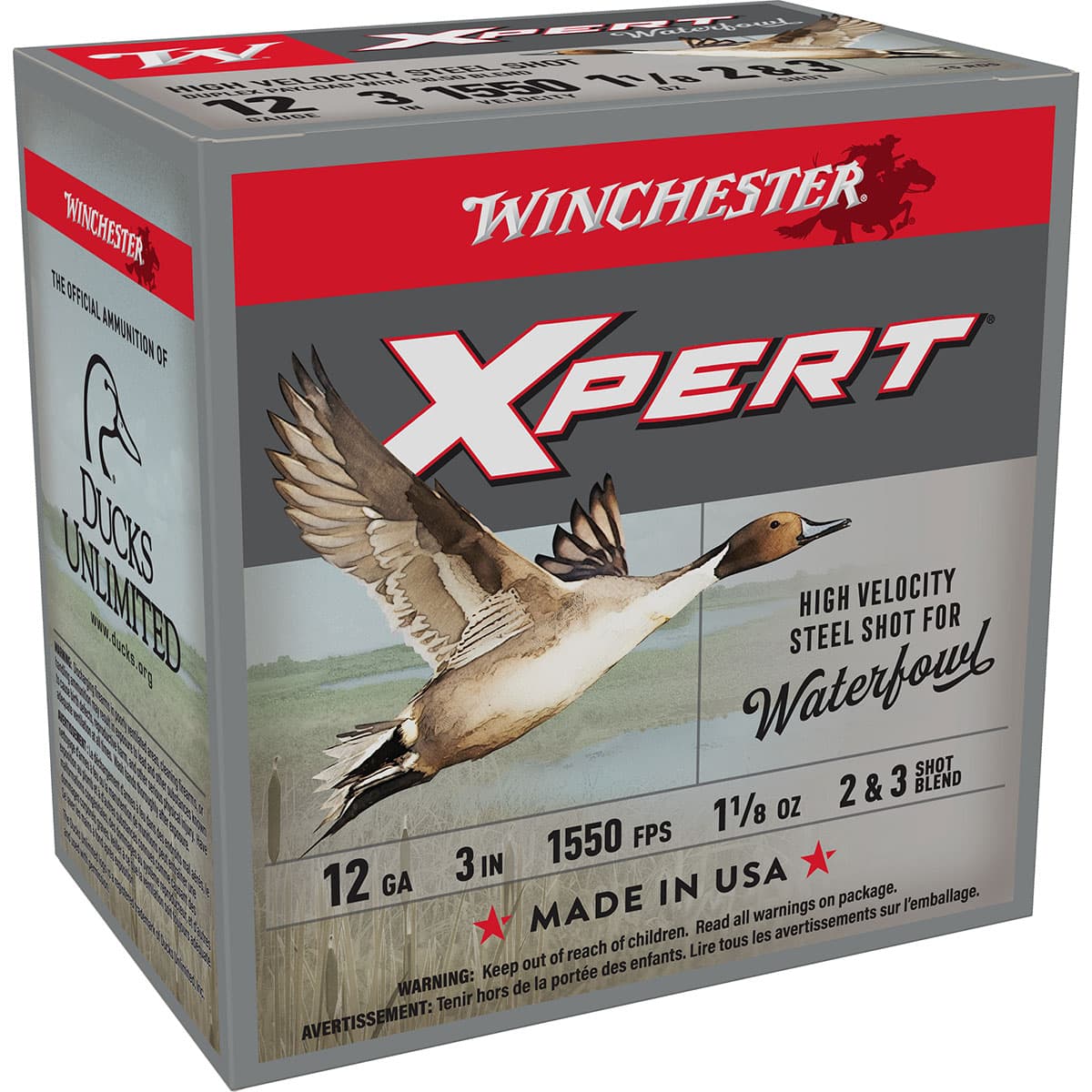 XPERT Waterfowl 12 Gauge  3" 1-1/8oz #2/#3 Duplex 250/Case
