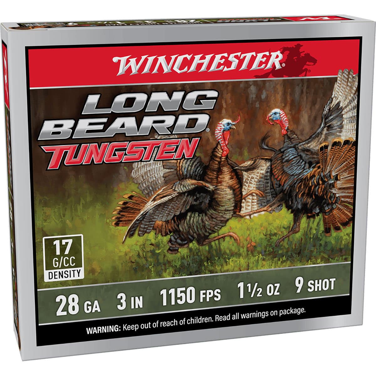 Long Beard Tungsten 28GA 3" 1-1/2oz #9 Shot 1150 FPS 5/Box