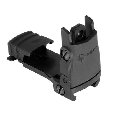 Mission First Tactical Mission First Tactical, Llc Ar-15 Rear Sight Flip Up Polymer Black - view 1
