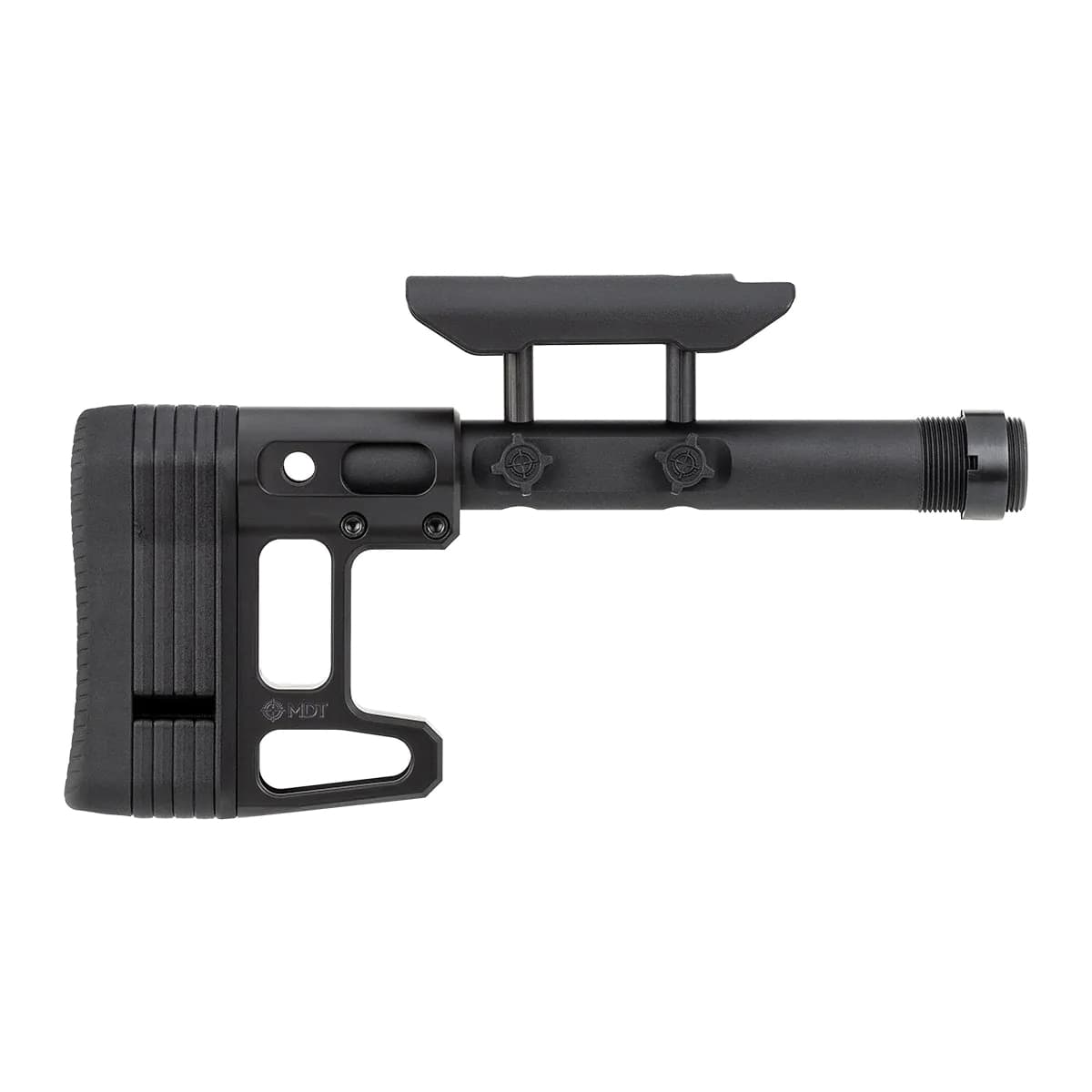 Mdt Mdt Skeleton Carbine Stock With Cheek Riser 9.75in Black - view 1