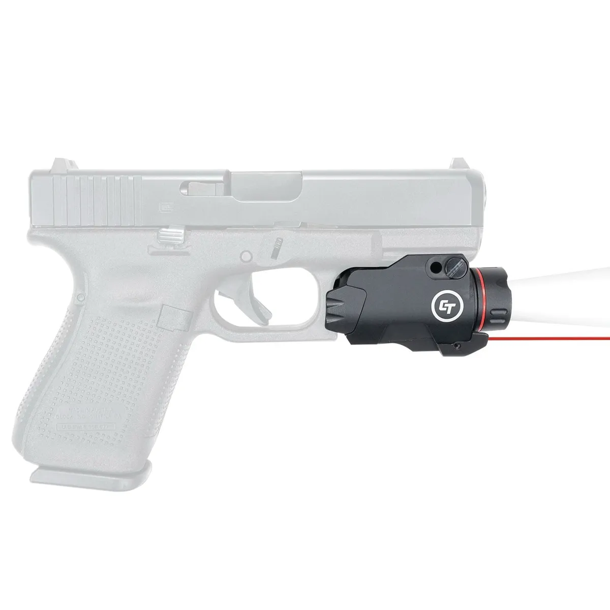 Crimson Trace CMR-207G Rail Master Pro Universal Red Laser Sight and Tactical Light - 400 Lumens - Light - view 2