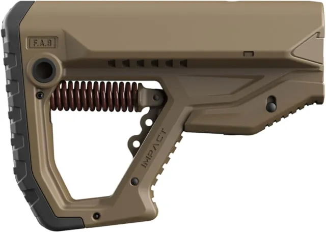 FAB Defense GL-Core Black Recoil Reduction Buttstock - High-Impact Buttstock for Enhanced Shooting Comfort and Control - FXCIMPACTCPB - Stock & Brace for AR-15 - view 2