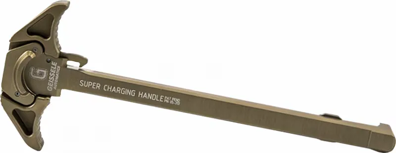 Geissele Super Charging Handle (SCH), 7.62, Desert Dirt Color 05-476S - Charging Handle for AR-15 - view 1
