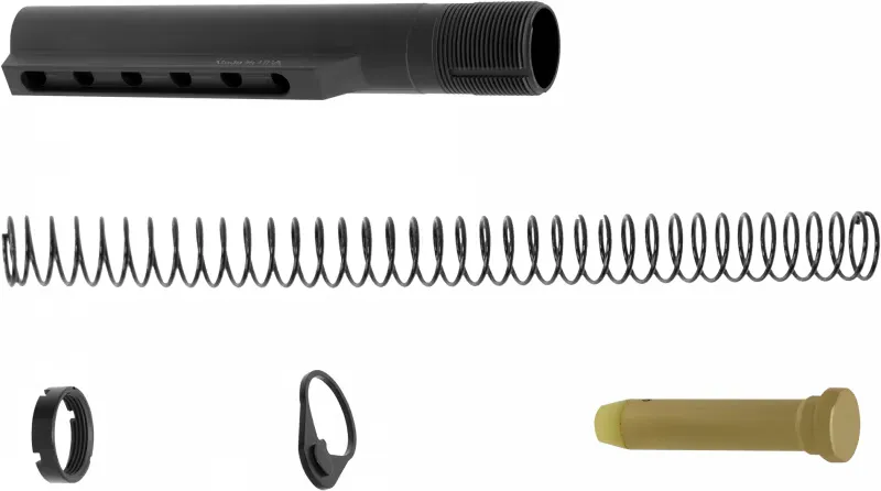 Leapers Utg Pro Mil-Spec 6 Position Receiver Extension Tube Kit - Black - Buffer Tube Assembly for AR-15 - view 1