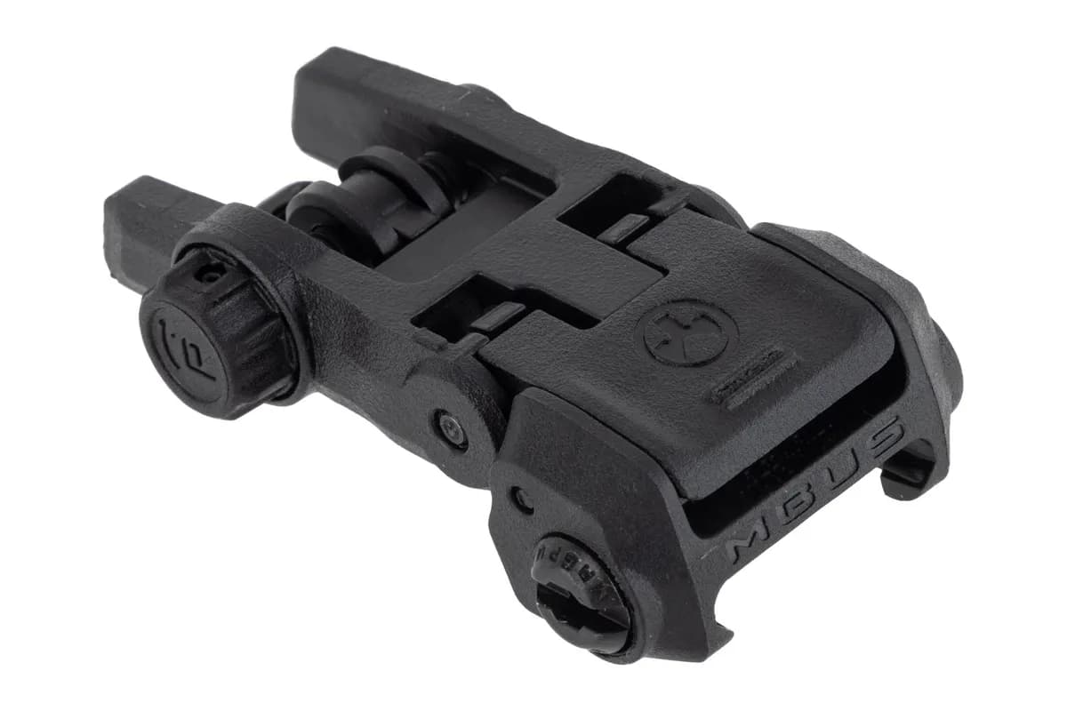 Magpul MBUS Gen 3 Folding Rear Sight, Black - MAG1167-BLK - Iron Sights for AR-15 - view 1