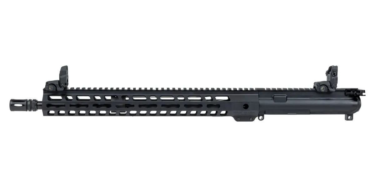 Palmetto State Armory PSA 16" Mid-Length Pencil 5.56 NATO 1:7 Nitride 15" Lightweight M-LOK Upper w/ NiB BCG, CH, & MBUS Sights - Upper Receiver for AR-15 - view 2