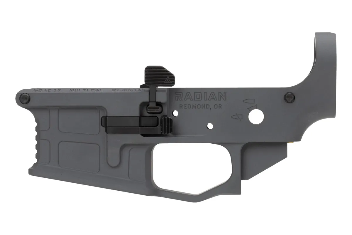Radian Weapons ADAC-15 Stripped Lower Receiver - Gray, .223 Remington/5.56x45mm, Premium Quality for Reliable and Accurate AR Builds - R0388 - Lower Receiver for AR-15 - view 3