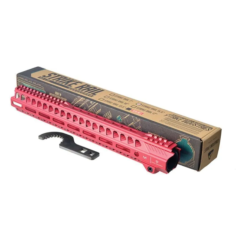 Strike Industries 17" Aluminum Strike Rail, Red - STRIKERAIL - Handguard for AR-15 - view 2