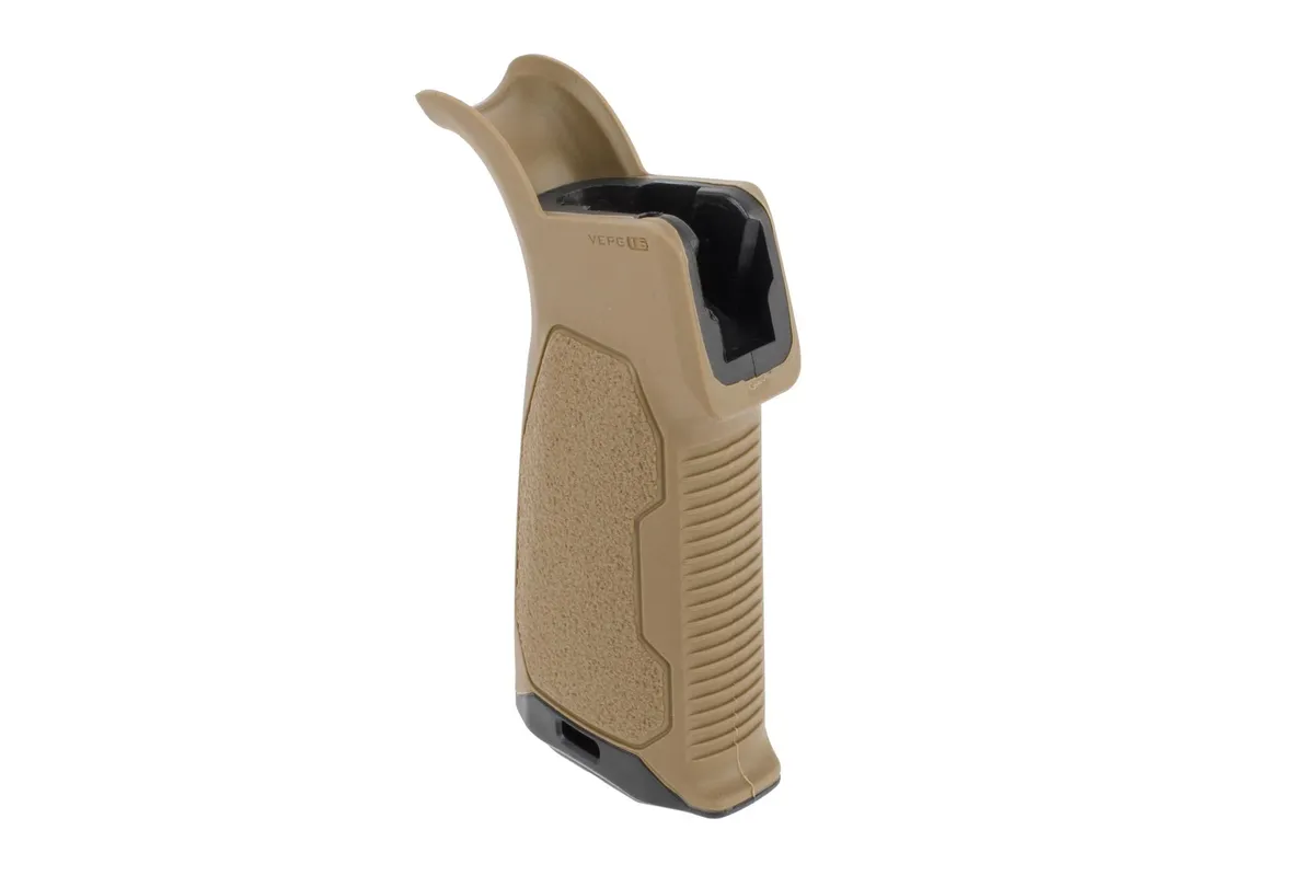 Strike Industries Overmolded Enhanced Ar-15 Pistol Grip - 15 Degree - Flat Dark Earth - Pistol Grip for AR-15 - view 1