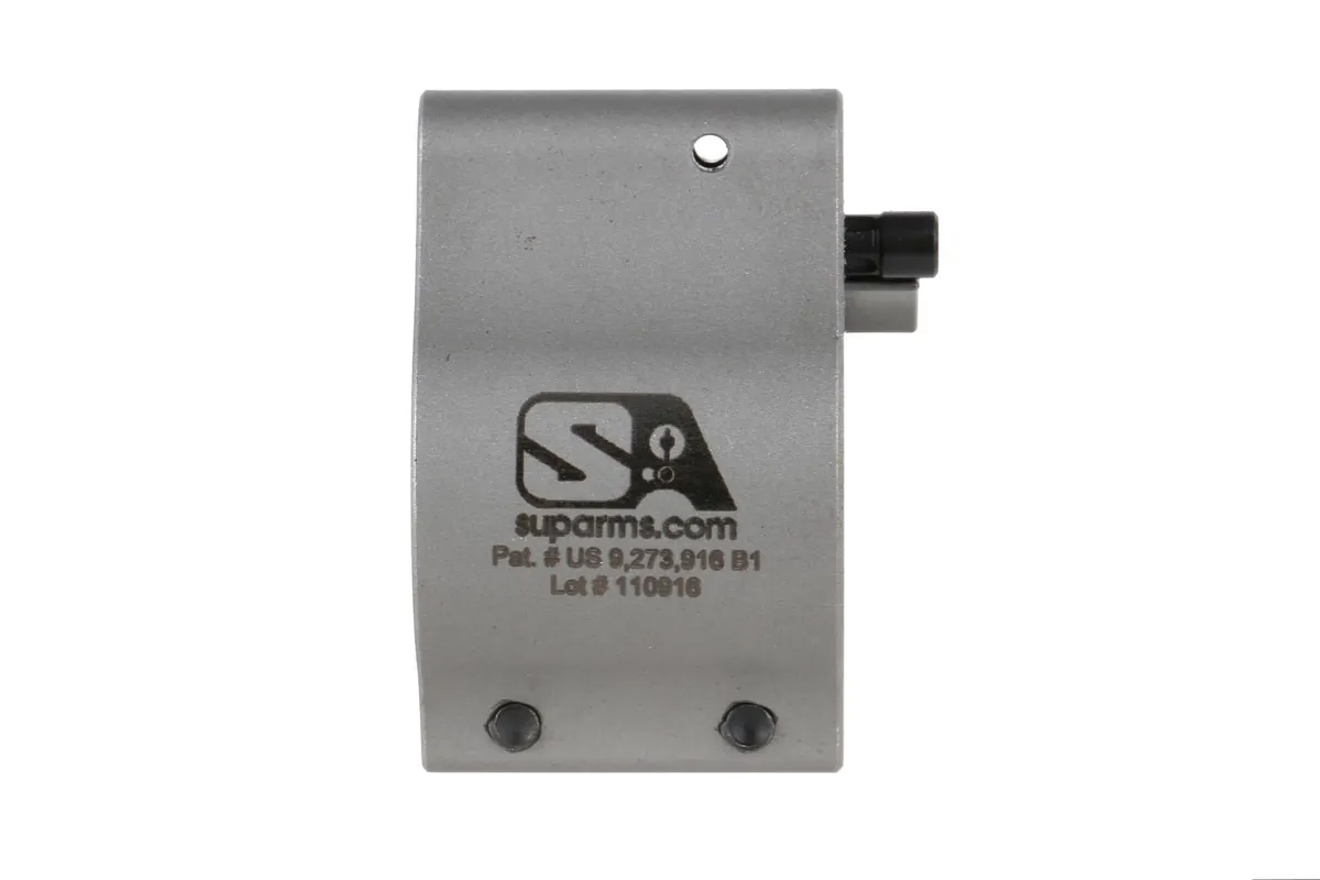 Superlative Arms Bleed Off Adjustable Gas Block Clamp on .875" -Titanium - Dlc Dark Finish - Gas Block for AR-15 - view 1