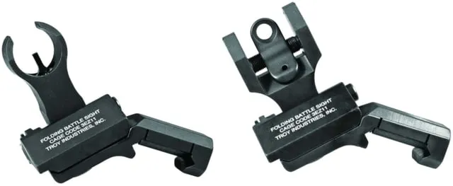 Troy Industries, Inc. Ar-15 Flip-Up 45 Degree Offset Sight Set Black - Iron Sights for AR-15 - view 1