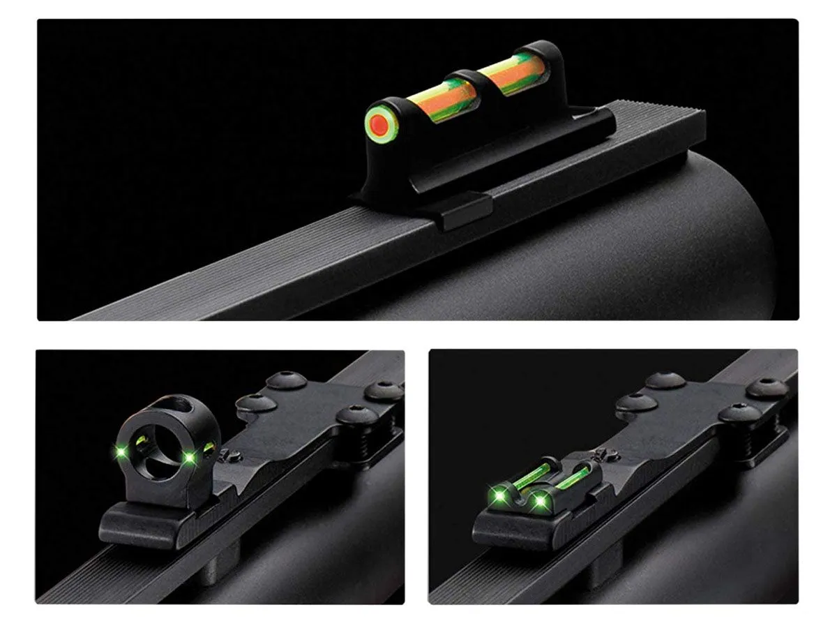 TruGlo Tru-Bead Turkey Fiber Optic Sight Set w/ Interchangeable Rear Sights -TG950X - Iron Sights for AR-15 - view 1