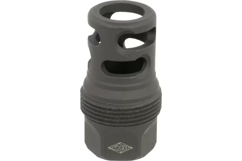Yankee Hill Machine sRx Short Muzzle Brake - 5/8"-32 tpi, Black Efficiency - YHM-4445-MB-32 - Muzzle Device for AR-15 - view 2