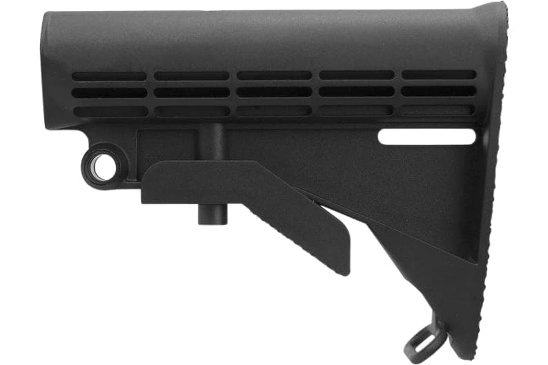 Upgrade Your AR-15/M4 Stock with the Aim Sports GI Style Stock Body - Solid Black - USASM4STK