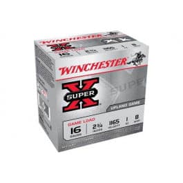 Winchester Ammo XU168 Super-X Game Load 16GA 2.75" 1oz #8 Shot - 25sh Box