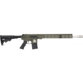 Great Lakes Firearms AR Rifle, .450 Bushmaster, 18" 416r SS Barrel, 15.25" M-LOK Rail, 6 Position M4 Stock, OD Green Cerakote Finish- GL15450SS ODG