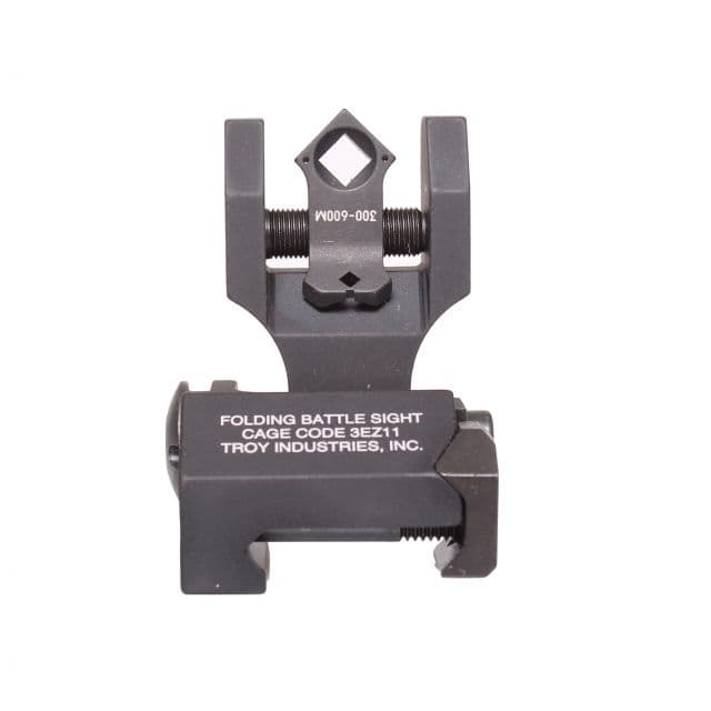 Troy Industries Troy Industries Rear Folding BattleSight With Di-Optic Apertures - Tritium - Black - view 1
