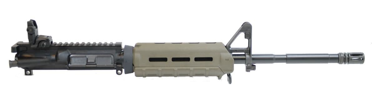 Palmetto State Armory PSA 16" Nitride 1:7 M4 Carbine 5.56 NATO MOE AR-15 Upper Assembly, OD Green - with BCG/CH & Rear Mbus - view 4