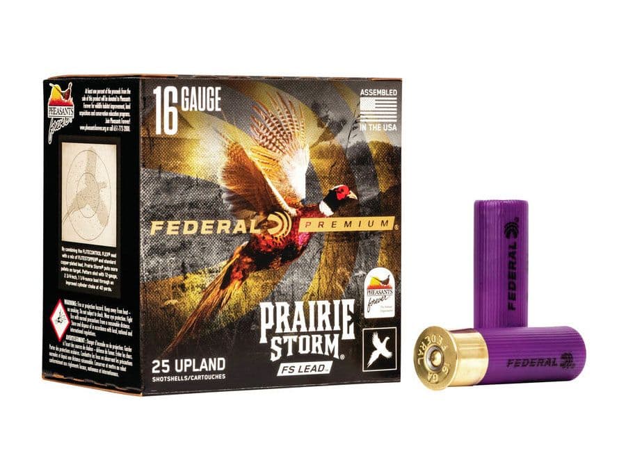 Federal Prairie Storm Lead #6 Shot 2-3/4" 16 Gauge Ammo, 25rds - PFX164FS6