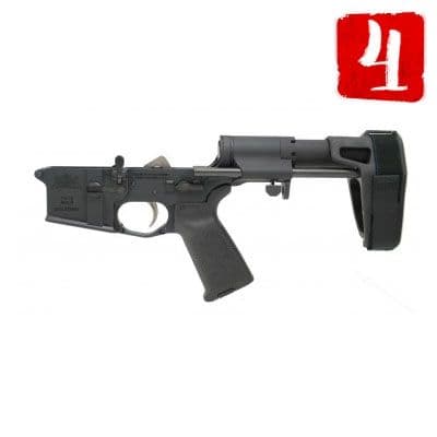 Palmetto State Armory PSA AR-15 Complete MOE EPT Pistol Lower with SBA3 Brace, FDE - 5165448421 - view 2