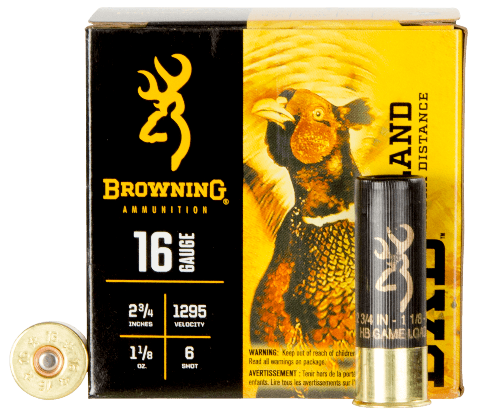 Browning Ammo Bxd 16 Gauge 2.75 1 1/8 oz 6 Shot B193511626