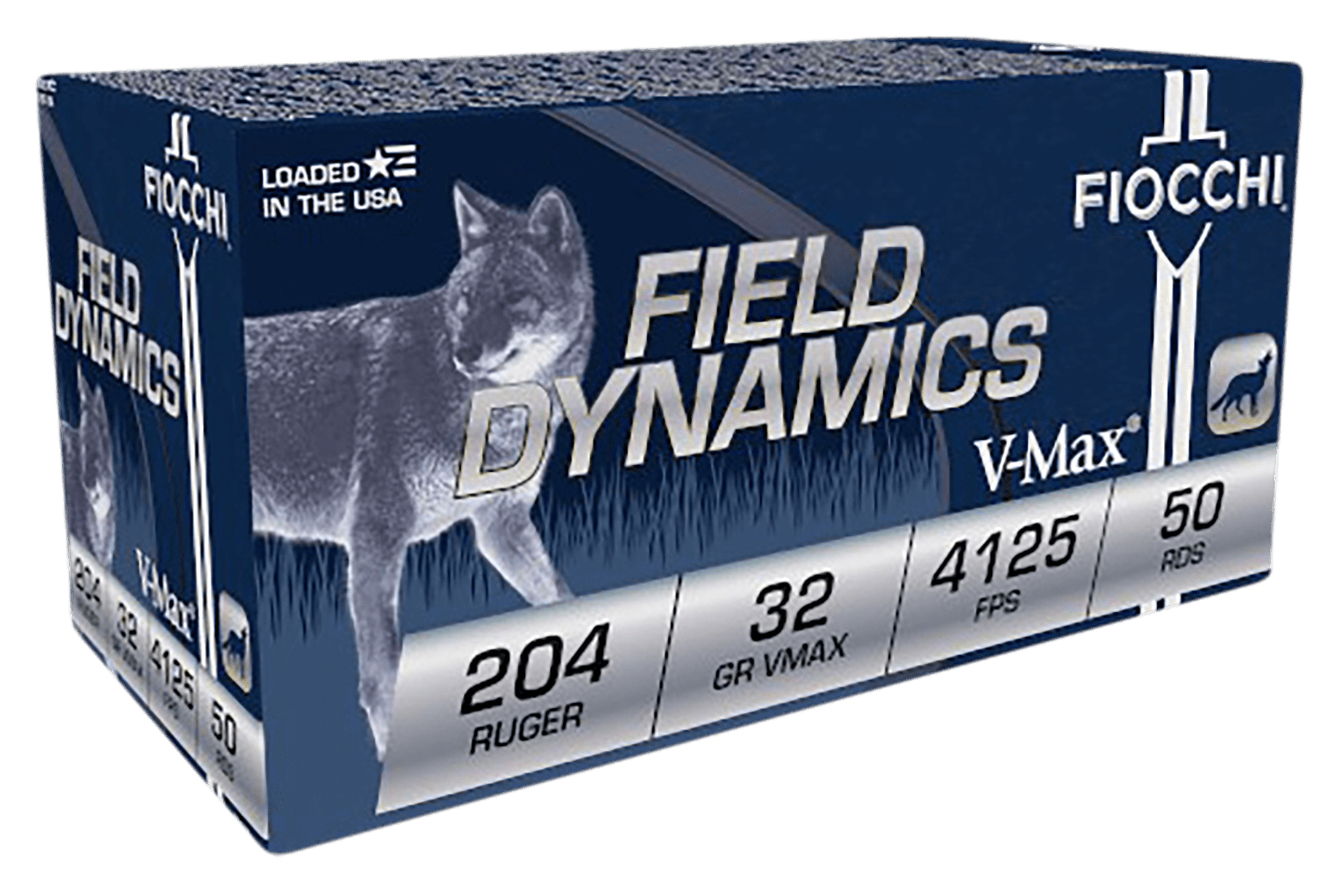 Fiocchi Field Dynamics 204 Ruger 32 Gr Hornady V Max Ammo