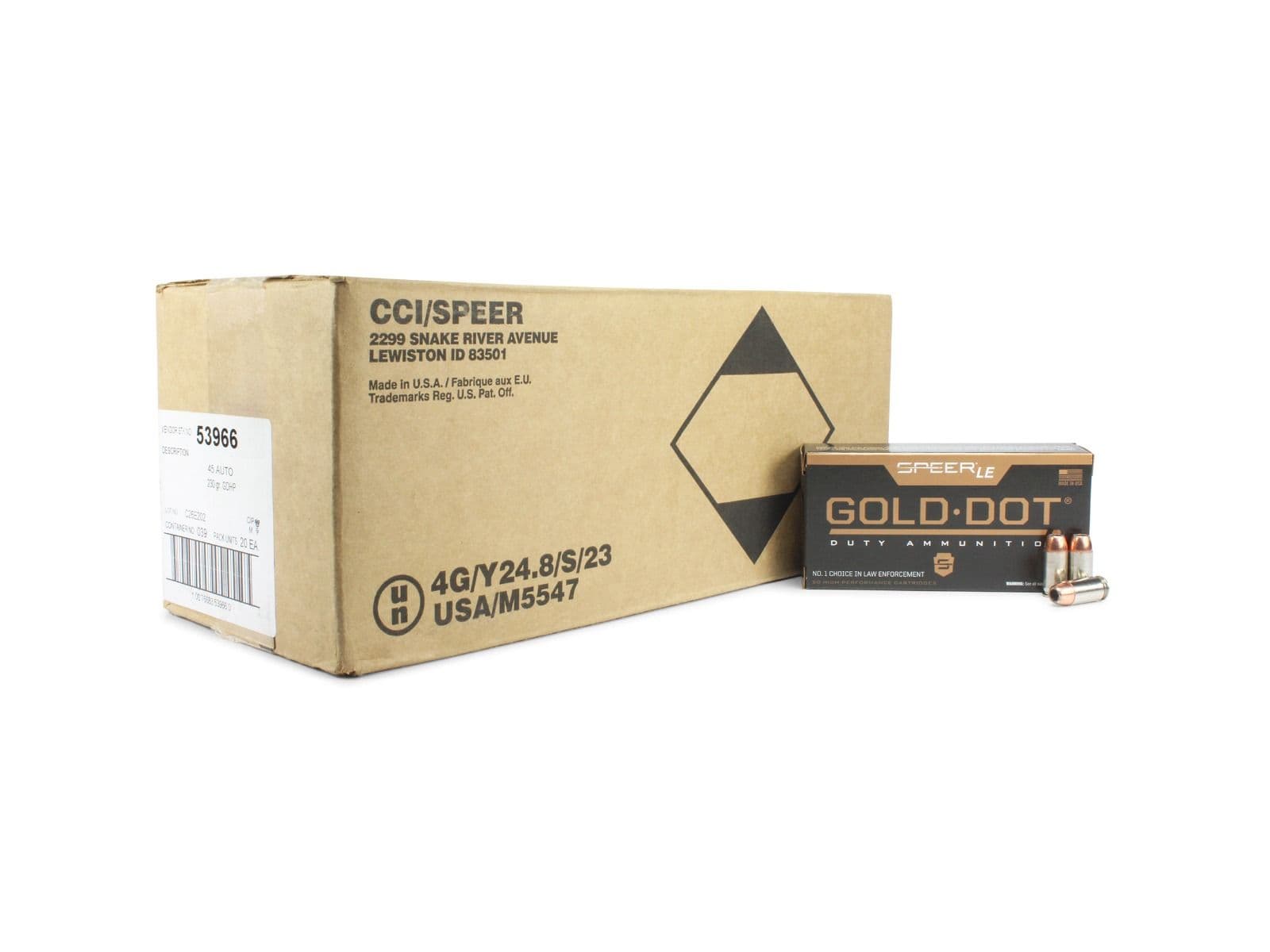 Speer Gold Dot .45 ACP 230 Gr HP (Case)