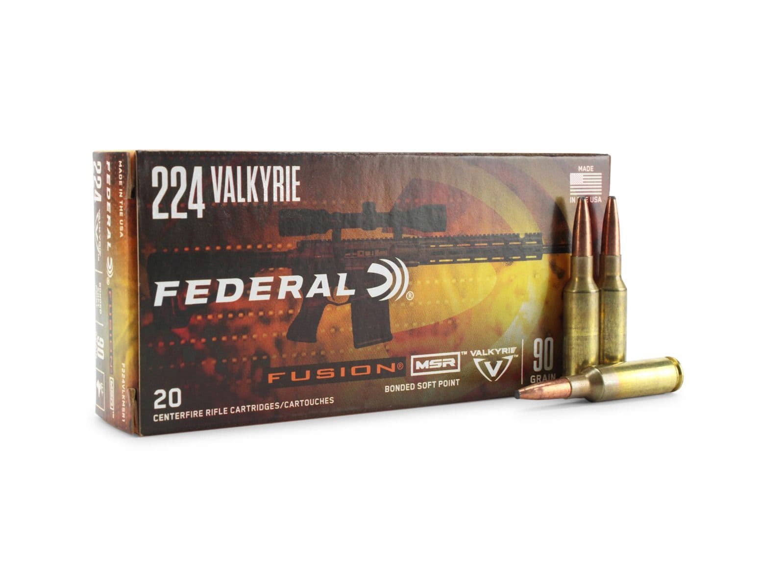 Federal Fusion MSR 224 Valkyrie 90 Gr SP