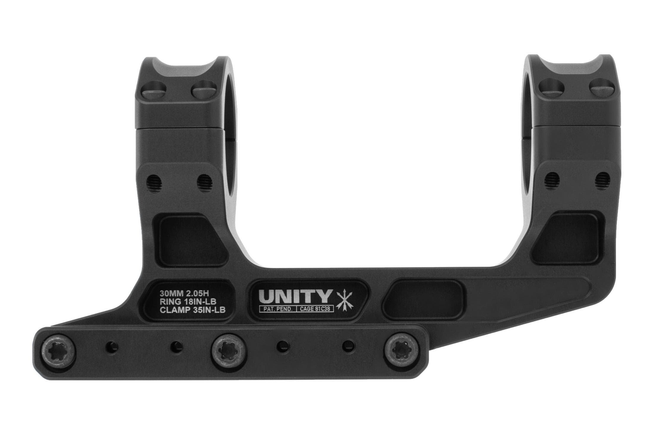Unity Tactical Unity Tactical FAST LPVO Mount 2.05" Optical Height, 30mm - FSTS30205B - view 2