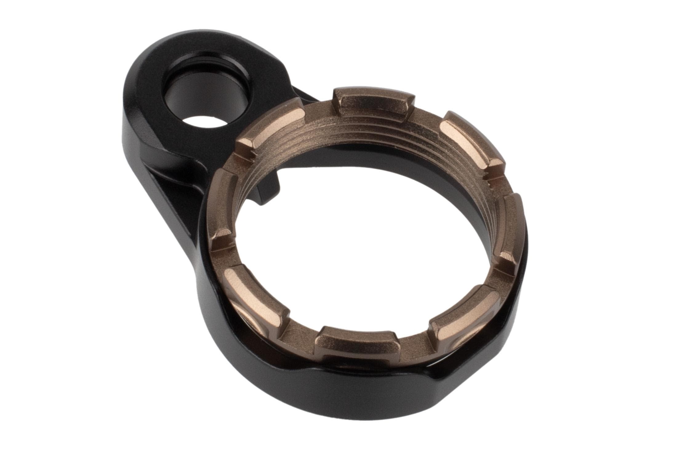 Fortis Manufacturing Fortis Light Weight K1 Castle Nut and End Plate Black, Flat Dark Earth - LEBLKK1FDE - view 1