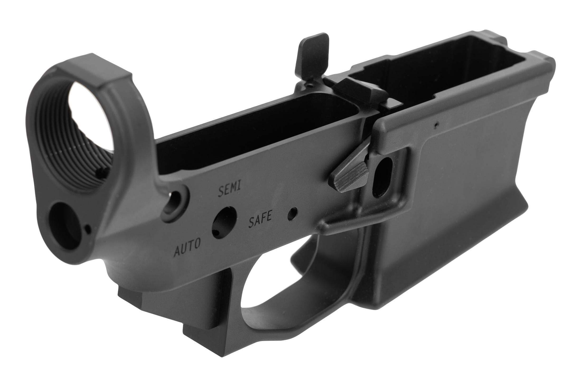 Griffin Armament Griffin Armament MK2 Ambi Stripped AR-15 Lower Receiver - Ambidextrous Controls - Flared Magwell - Anodized Black - MK2AL - view 5