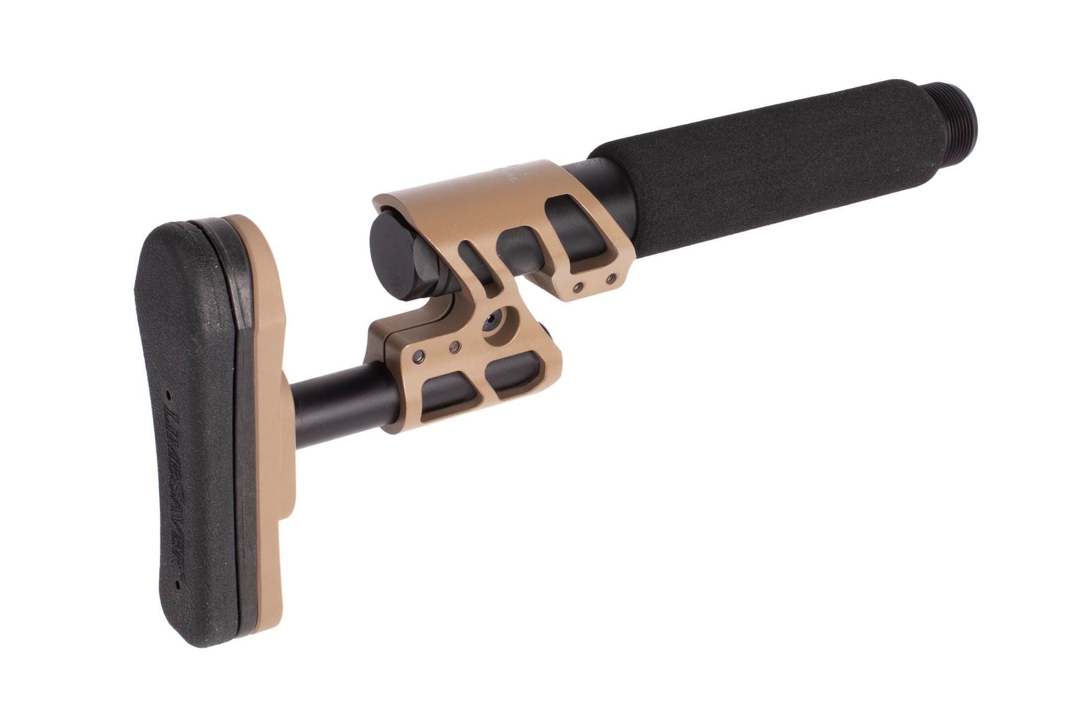 Odin Works Odin Works Zulu Adjustable Stock Kit w/ Padded Pistol Buffer Tube & End Plate, Flat Dark Earth - view 3