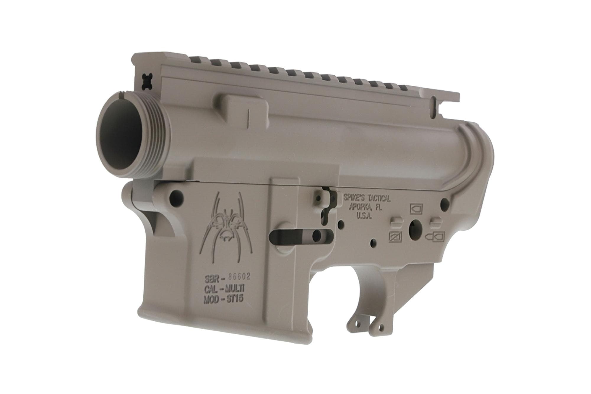 Spike's Tactical Spikes Tactical Upper/Lower Receiver .223 Remington AR Lower, Flat Dark Earth - STS1512 - view 2