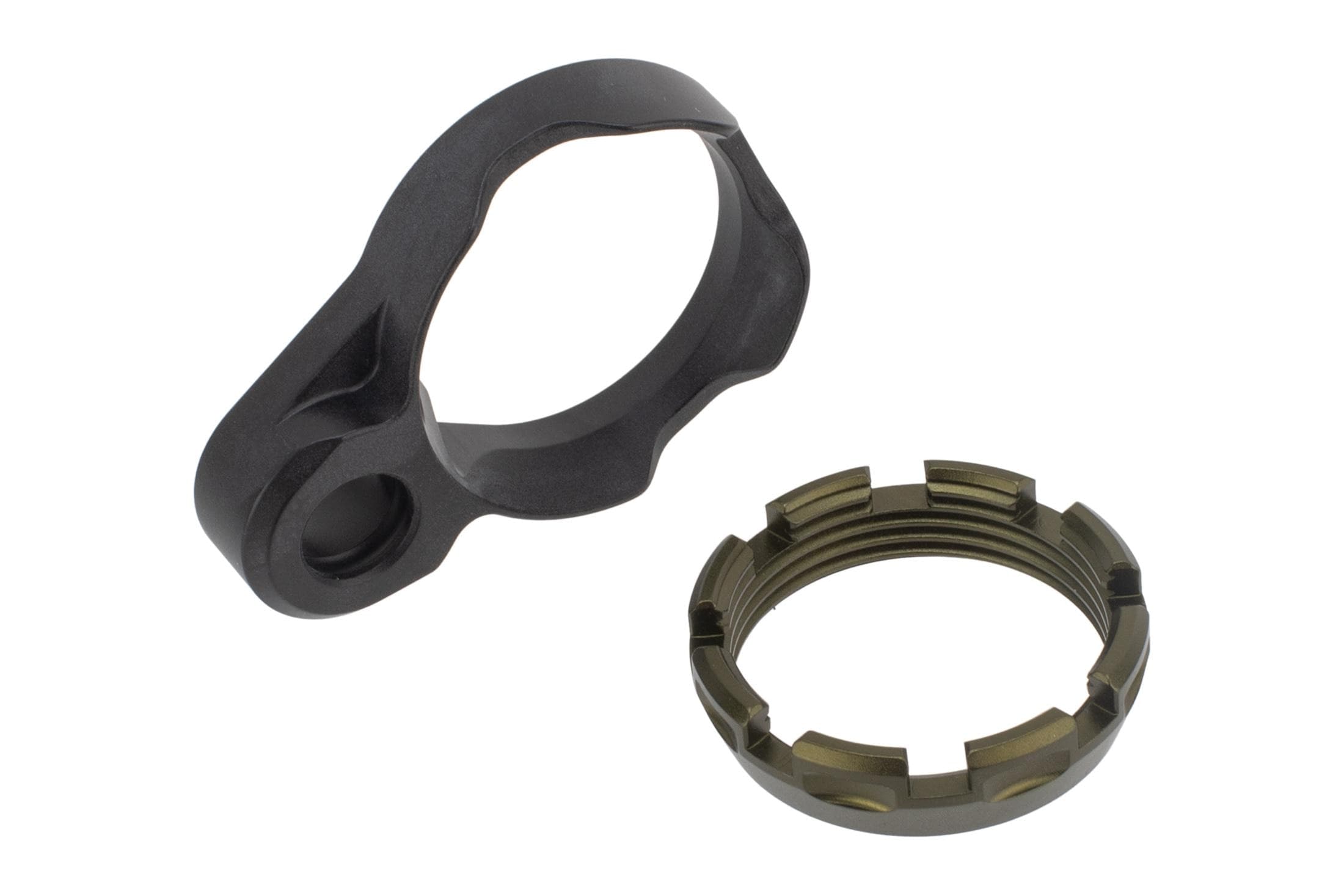 Fortis K1 AR-15 Enhanced End Plate Castle Nut Combo, OD Green - LEBLKK1ODG