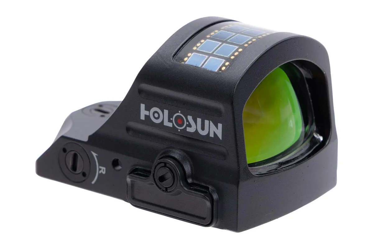 Holosun HS507C X2-LEM Miniature Reflex Sight with Red Circle Dot and Solar Panel LAW ENFORCEMENT ONLY - Optic - view 1